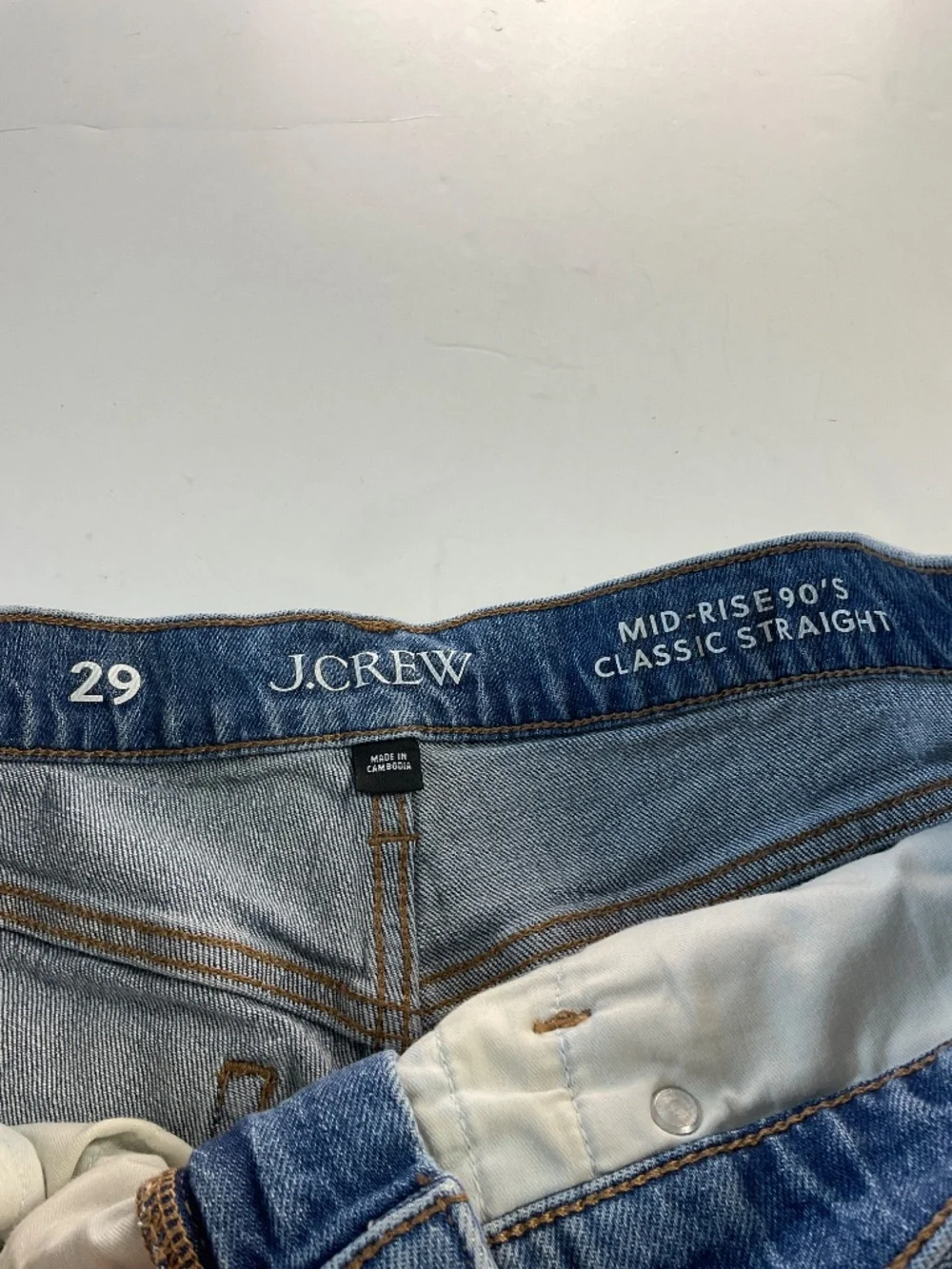 J. Crew Mid-Rise '90s Classic Straight Jeans